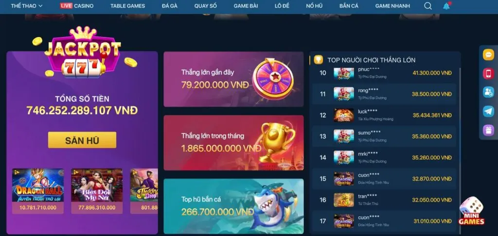 Slot game và nổ hũ HM88 Login